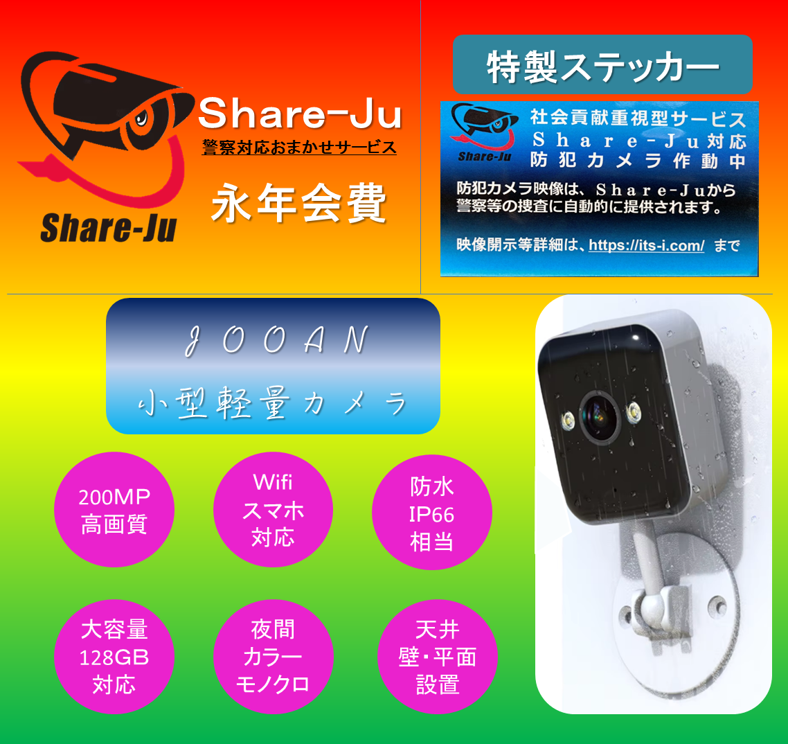 安全と安心を手に入れよう！新しいセキュリティサービス【Share-Ju】と 